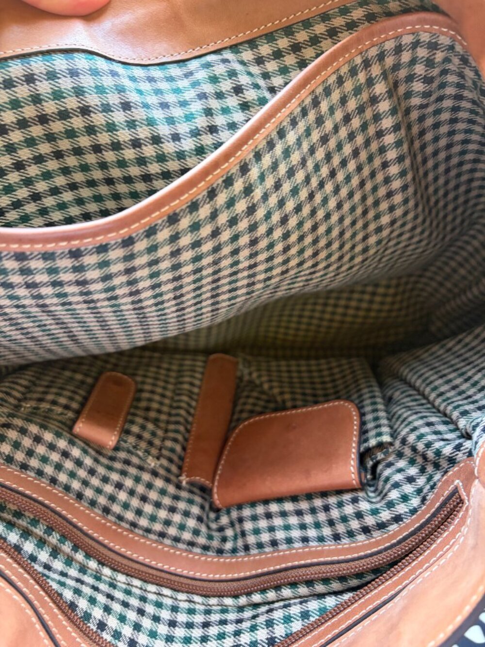 Ghurka Original Heritage D-Ring Hunter Green Pebble Leather Tote Bag exc - Picture 10 of 14
